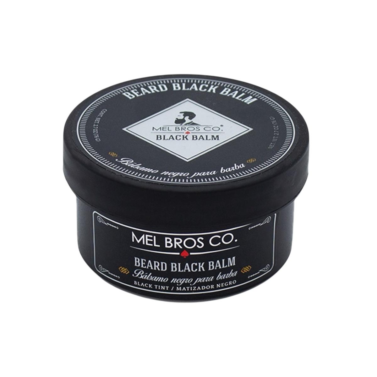 Bálsamo Negro para Barba 2.7oz | Cubre canas + Pigmento Mineral 100% Natural + Estiliza & Moldea