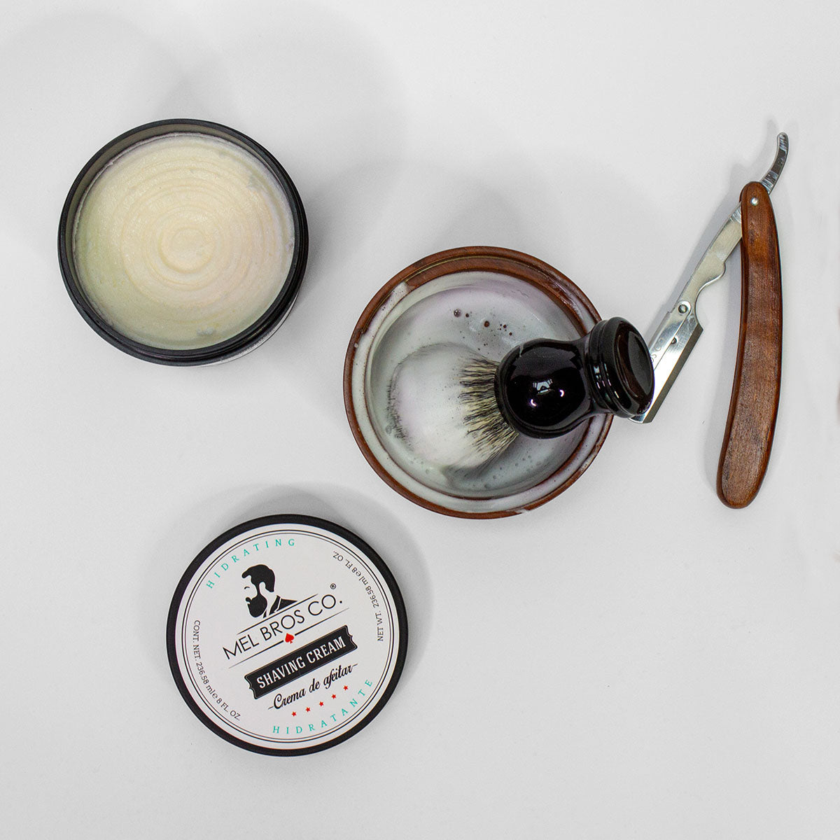 Crema de Afeitar 8oz | Protege la piel de la irritación y escozor