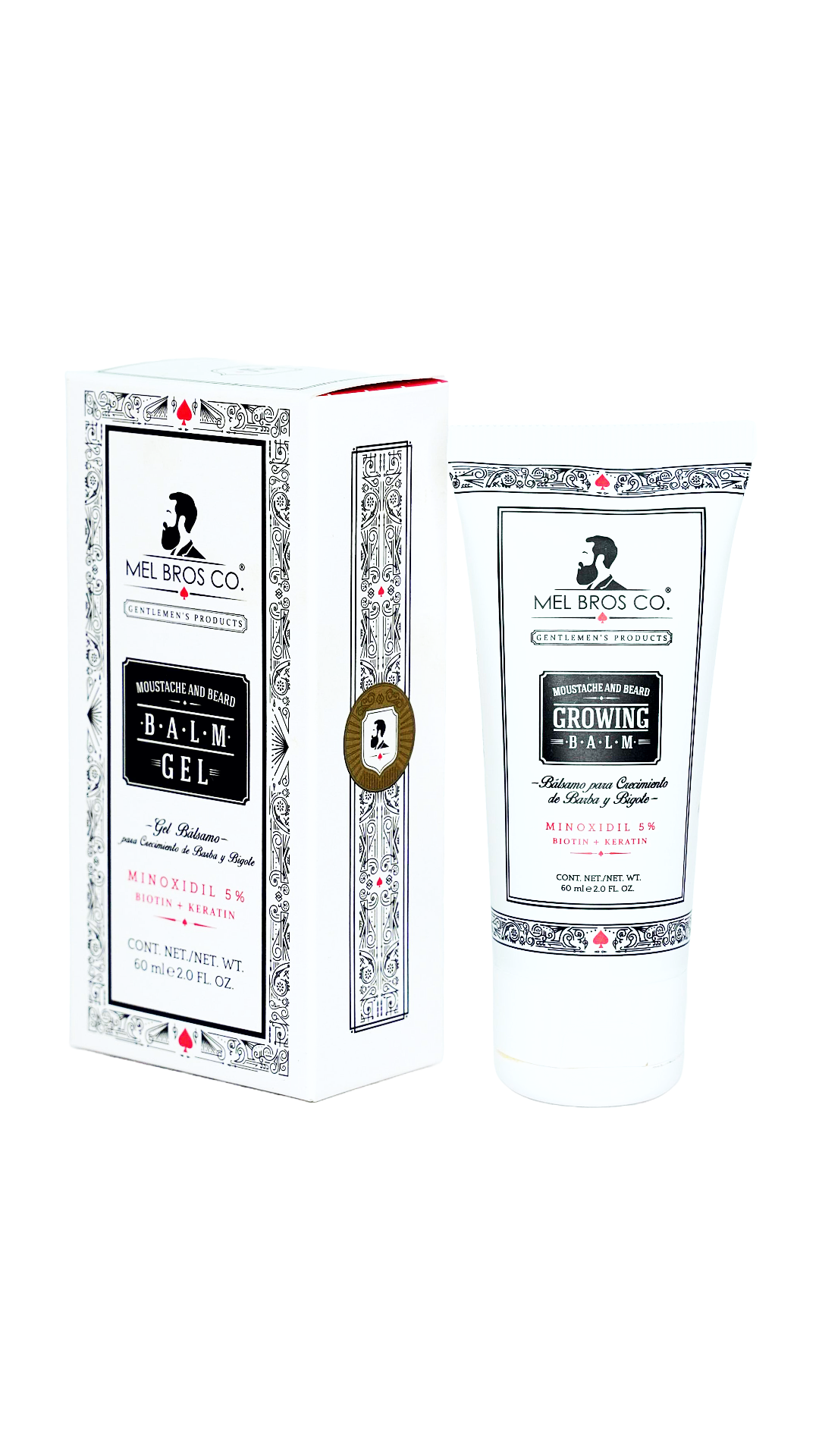 Gel Bálsamo de Crecimiento 2oz|60ml Minoxidil 5% + Biotina + Queratina + Vitaminas