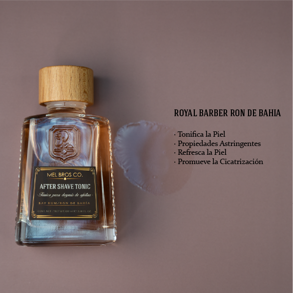 Ron de Bahía Royal Barber 100 ml | Cierra Poros + Tonifica Piel