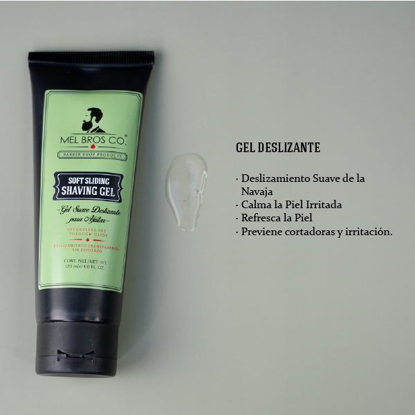 Gel Deslizante para Afeitar 6oz | Reduce Irritación + Visibilidad Total
