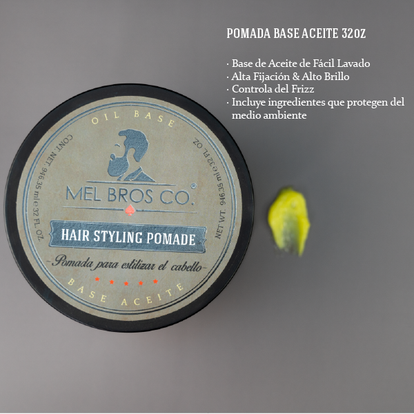 Pomada Base Aceite 32oz | Formula No Grasosa + Controla Frizz