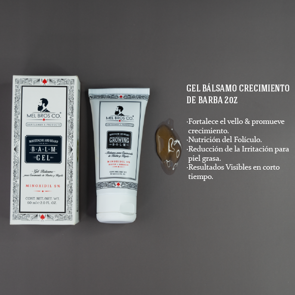 Gel Bálsamo de Crecimiento 2oz|60ml Minoxidil 5% + Biotina + Queratina + Vitaminas
