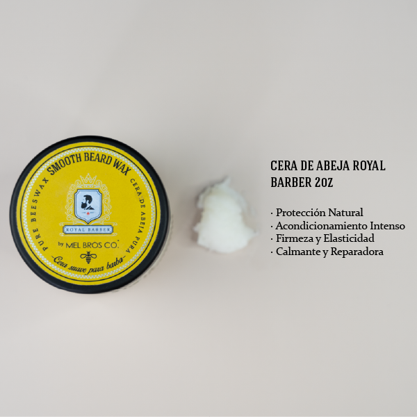Cera de Abeja Royal Barber 2oz | Ingredientes 100% Naturales