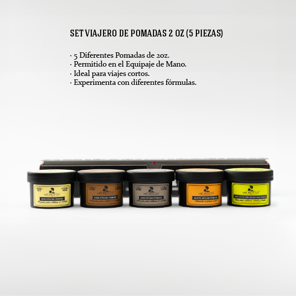 Set Viajero de Pomadas de 2oz (5 Piezas)