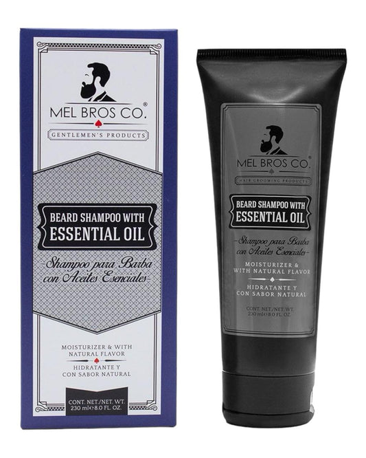 Shampoo de Barba 8oz | Aceites Esenciales + Reduce picazón y resequedad