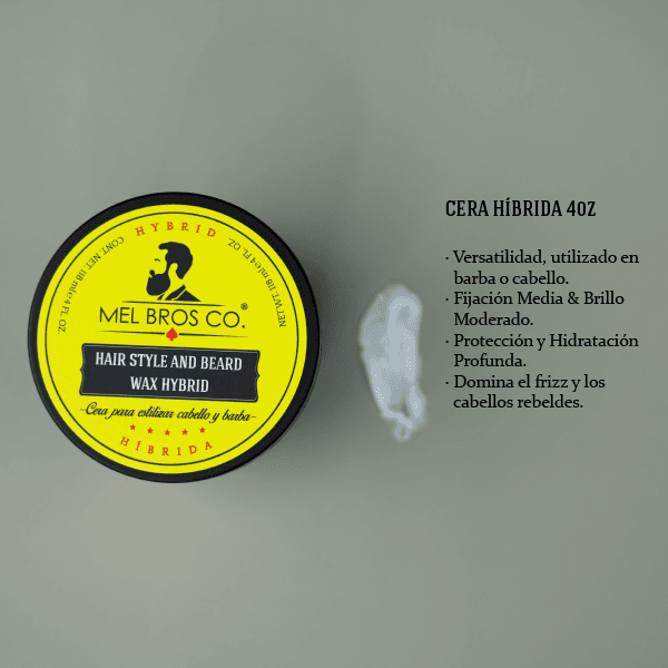 Cera Híbrida para Cabello y Barba 4oz | Acabado Natural + Fijación Media 3