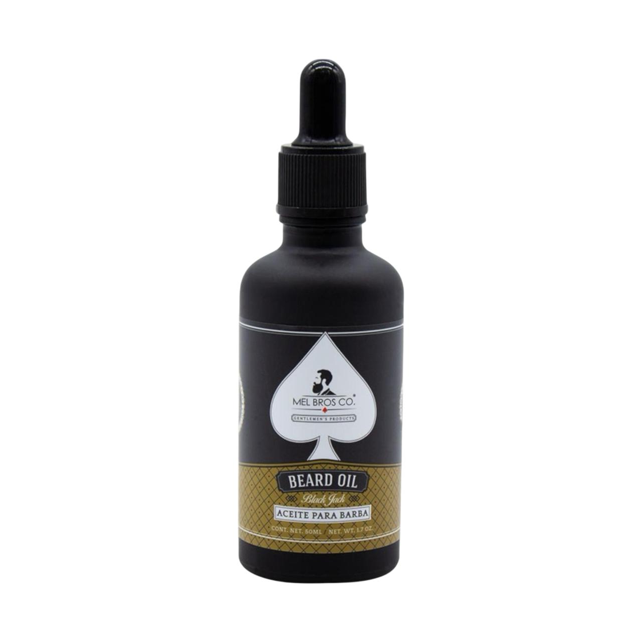 Aceite para Barba Black Jack 50ml | Bergamota + Jojoba + Suaviza