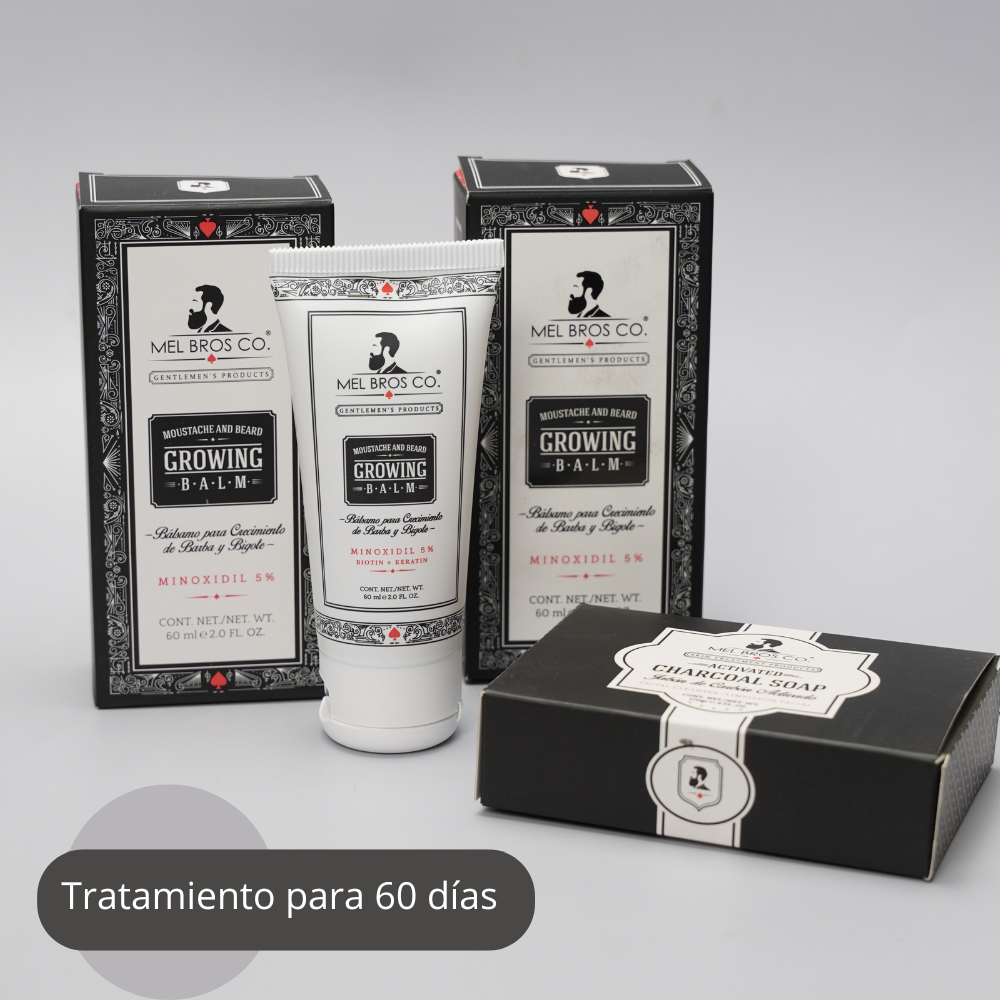 2 Meses Bálsamo Clásico 2oz + Jabón Carbón Activado 100gr
