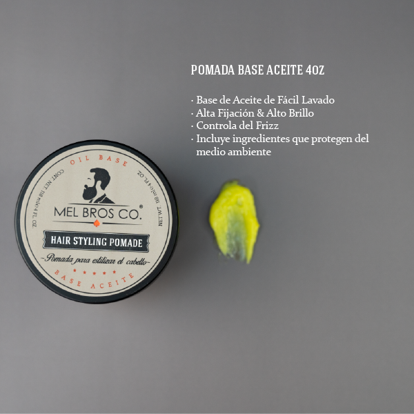 Pomada Base Aceite 4oz | Formula No Grasosa + Controla Frizz