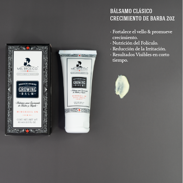 Bálsamo Clásico De Crecimiento De Barba Y Bigote 5% Minoxidil - 2oz|60 ...