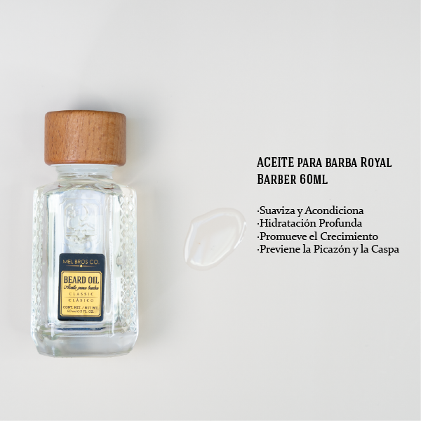 Aceite para Barba Royal Barber 60ml | Hidratación + Acondiciona