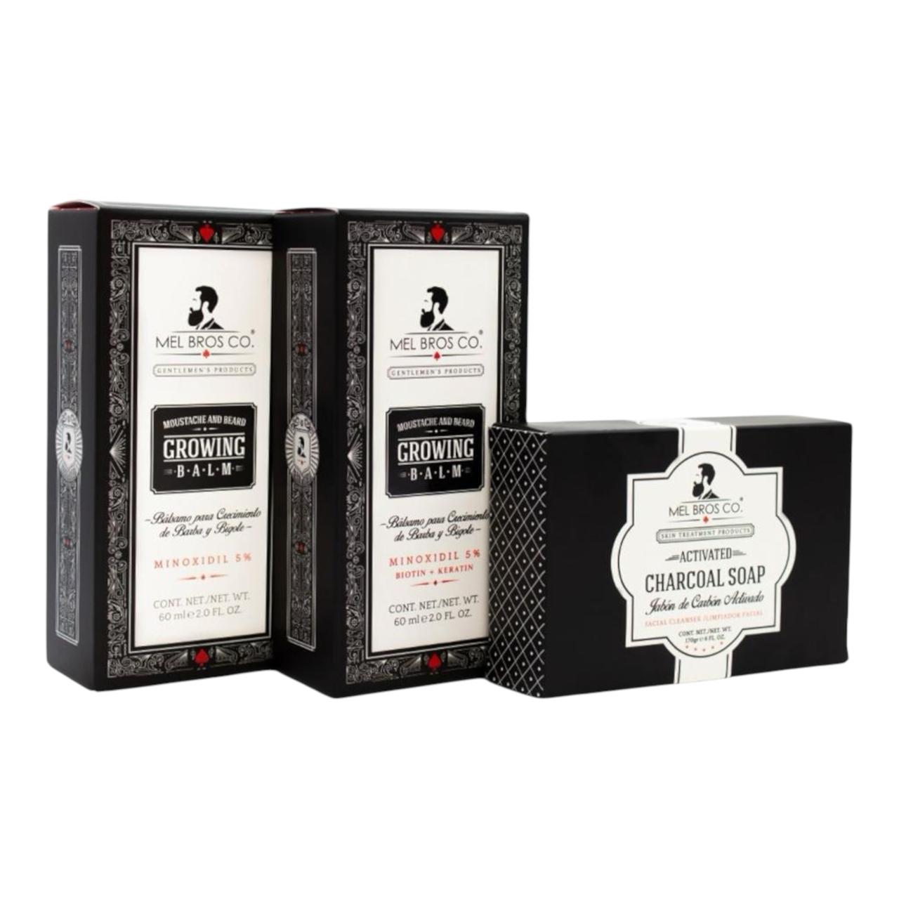 2 Meses Bálsamo Clásico 2oz + Jabón Carbón Activado 100gr